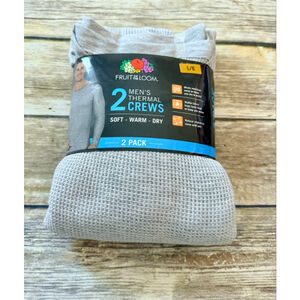 NEW 2PK THERMAL SHIRTS-LARGE